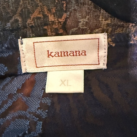 KAMANA Open Front Multicolor Waterfall Cardigan, XL or Extra Large - Picture 9 of 11